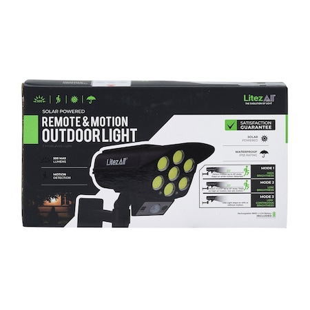 Litezall 500 Lumen Solar Security Light LA-SLRSEN500-3/12